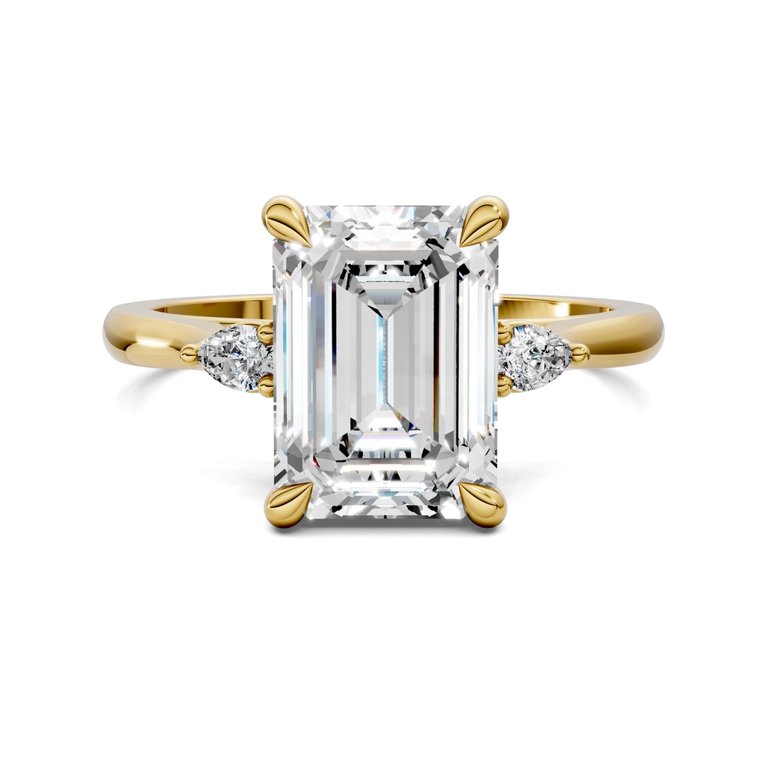 Lab Grown Three Stone Classic Ring