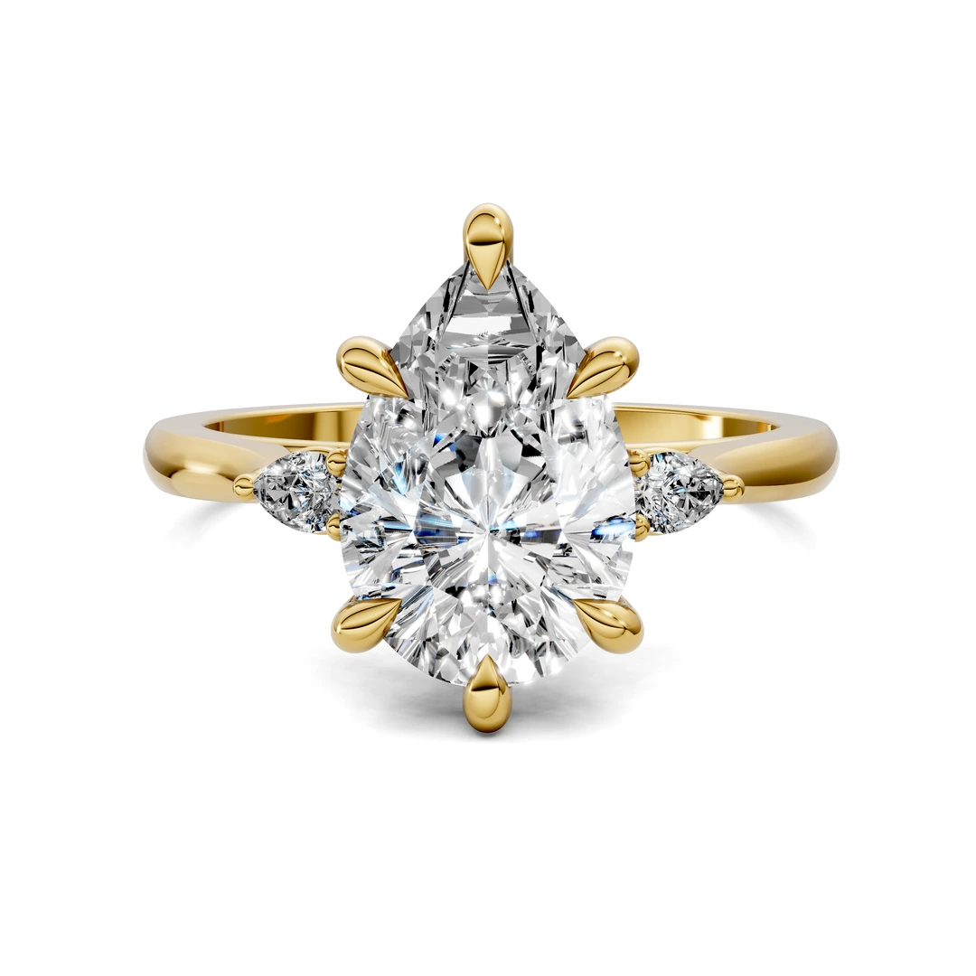 Lab Grown Three Stone Classic Ring