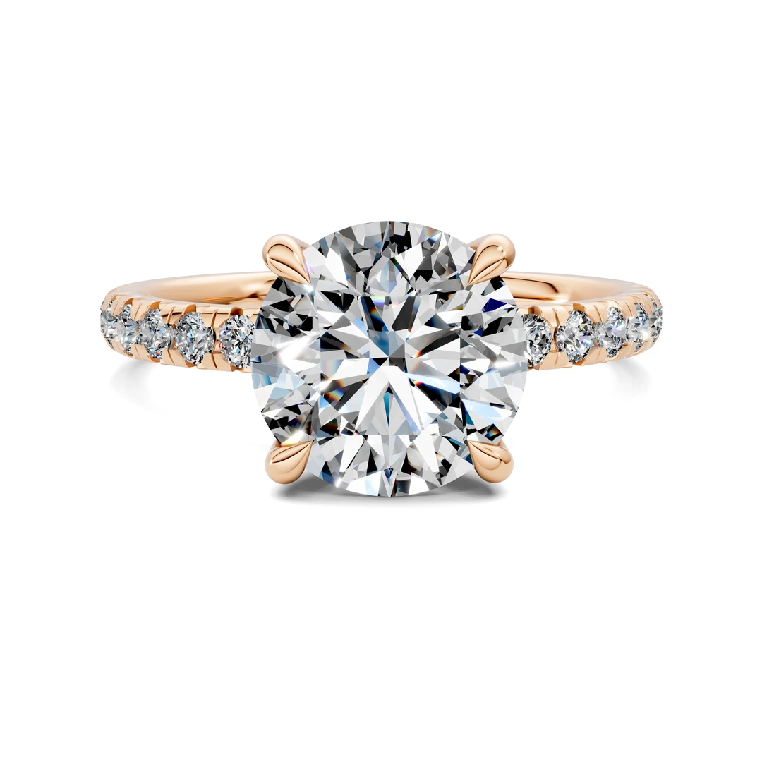 Lab Grown Scalloped Pavé Ring