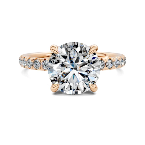 Lab Grown Scalloped Pavé Ring