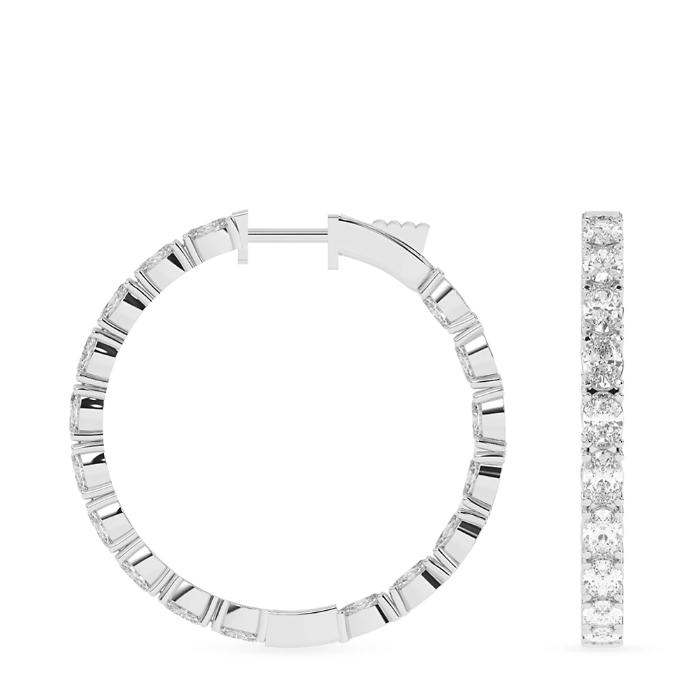 5 ct. tw. Oval Hoop
