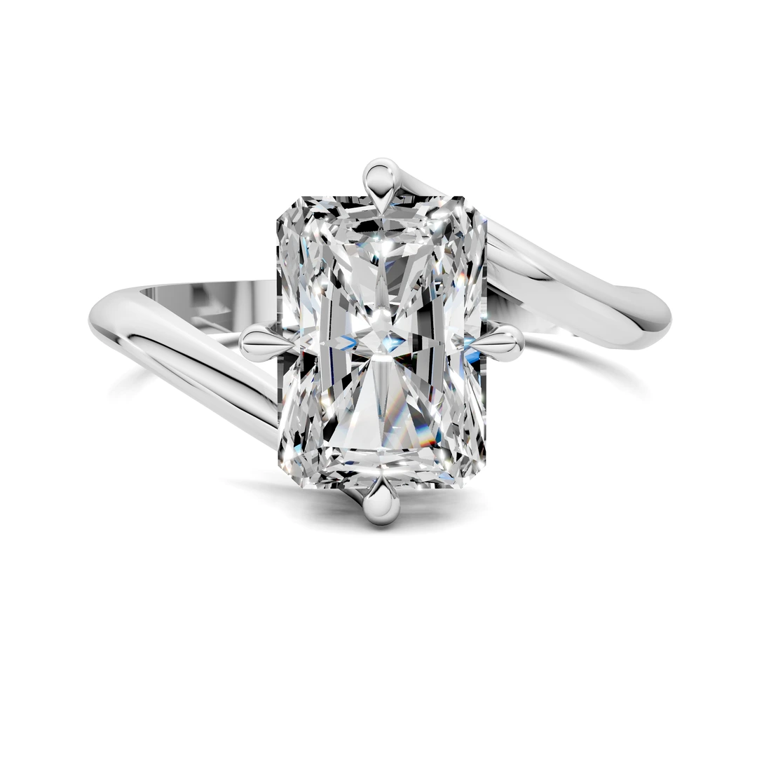 Lab Grown Bypass Solitaire Ring