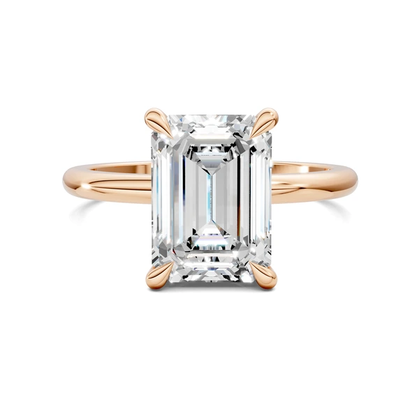 Lab Grown Leaf Accent Ring