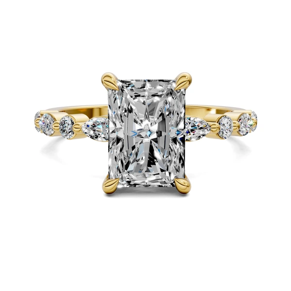 Lab Grown Marquise Accent Ring