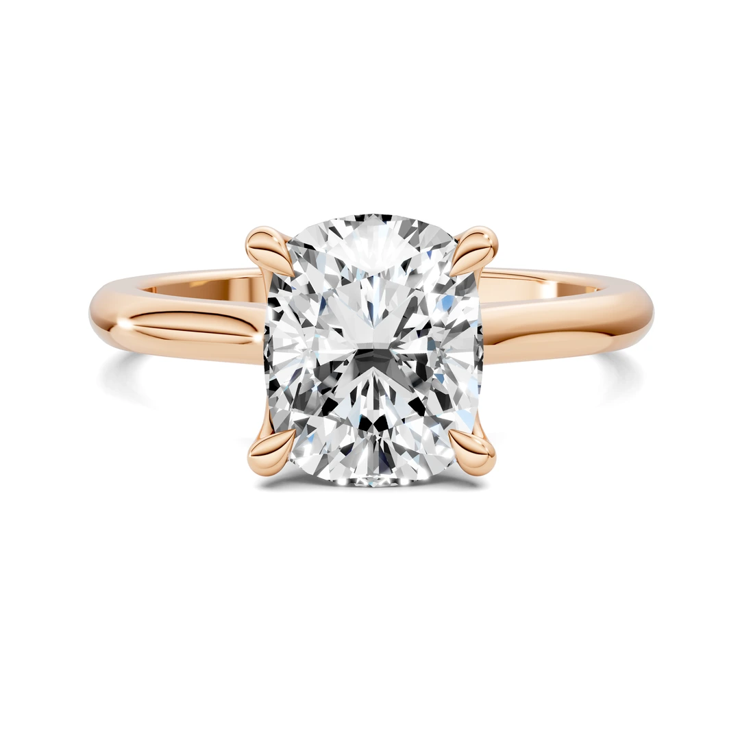 Lab Grown Cathedral Solitaire Ring