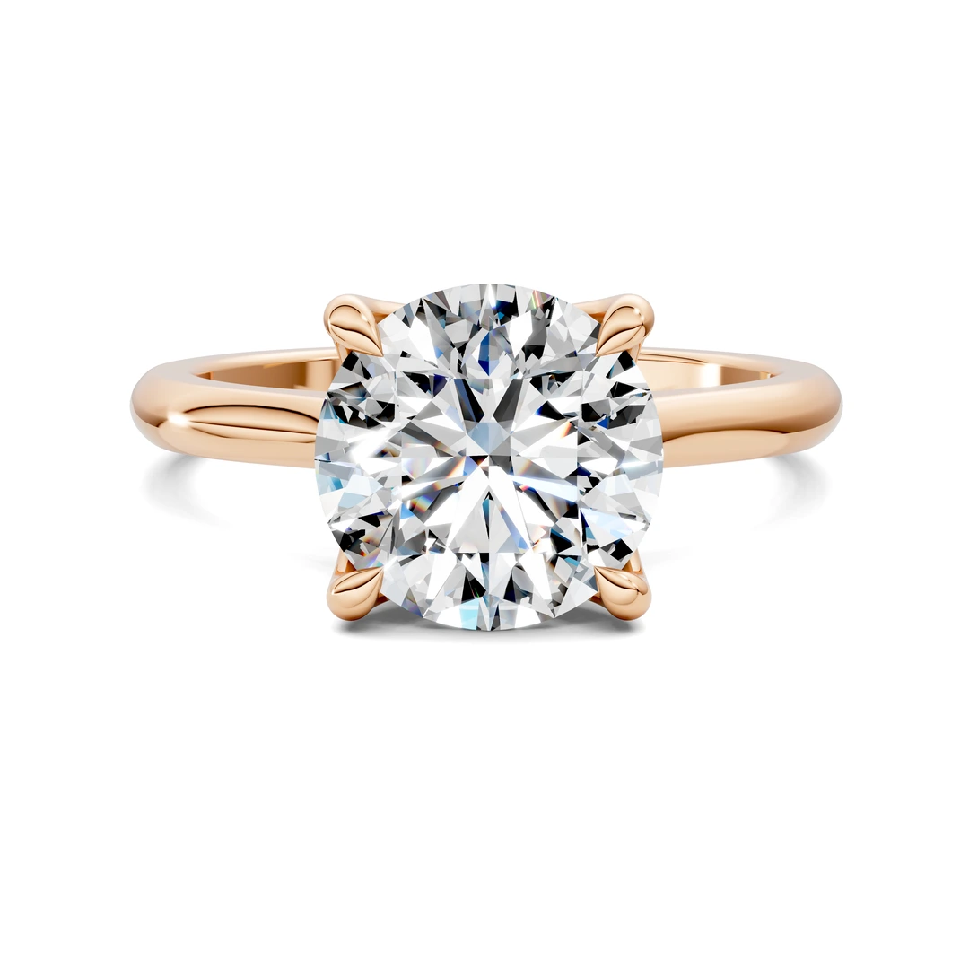 Lab Grown Cathedral Solitaire Ring