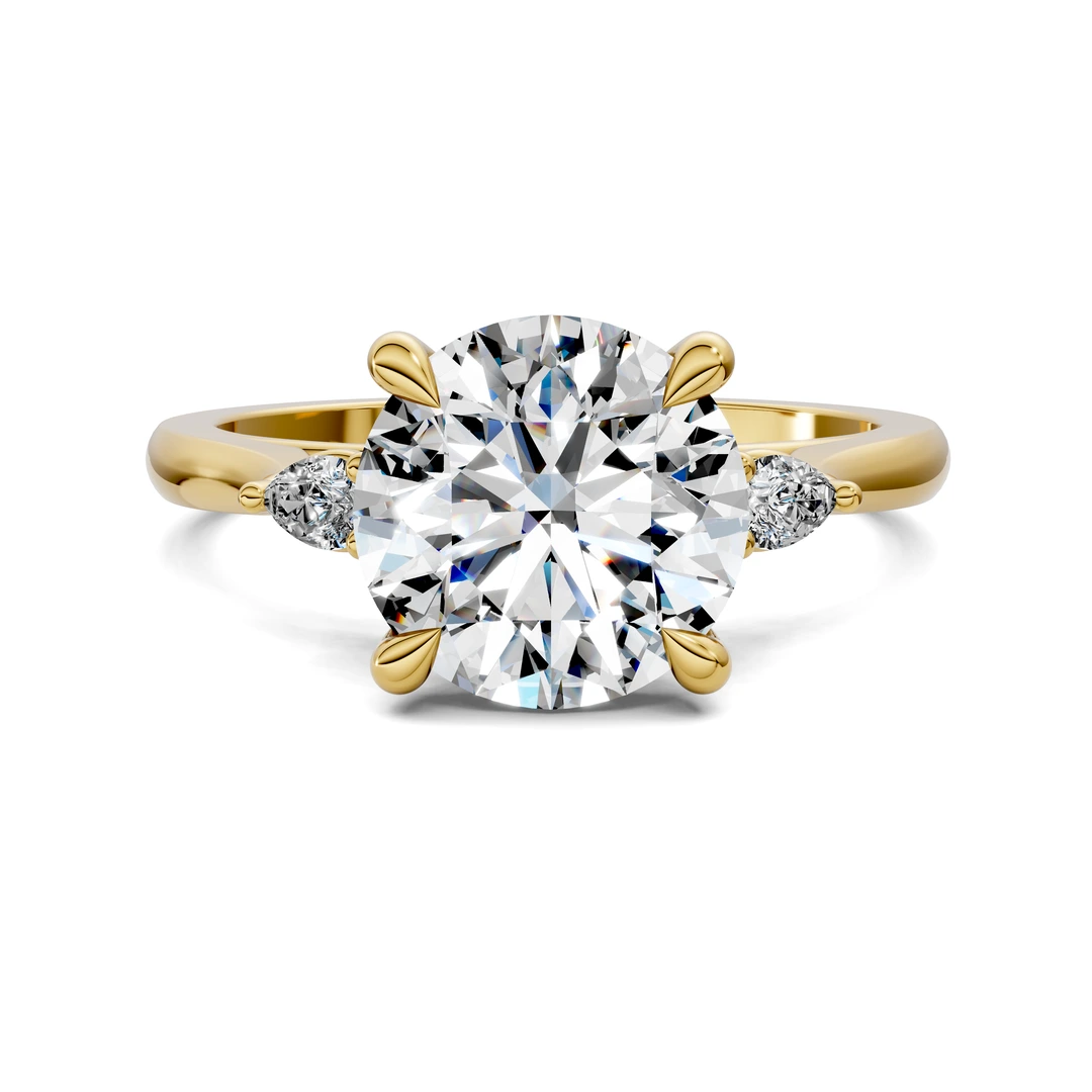 Lab Grown Three Stone Classic Ring