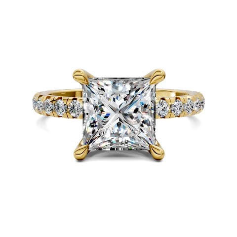Lab Grown Claw Accent Ring