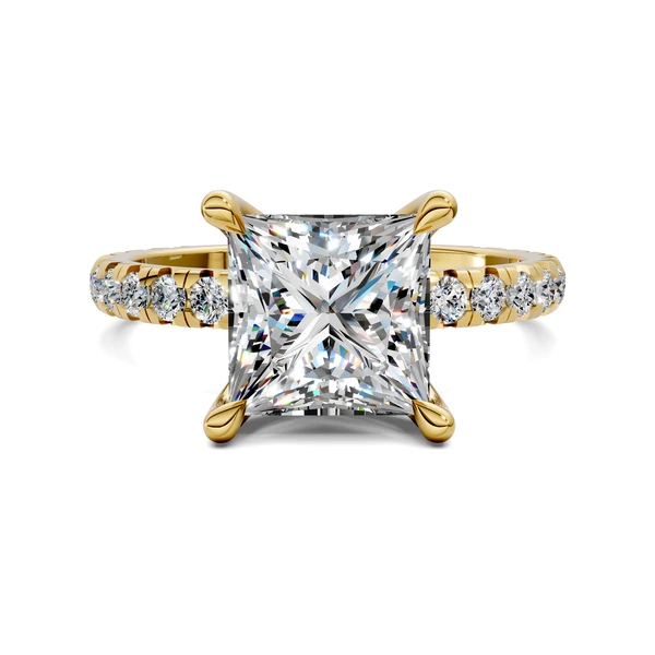 Lab Grown Claw Accent Ring
