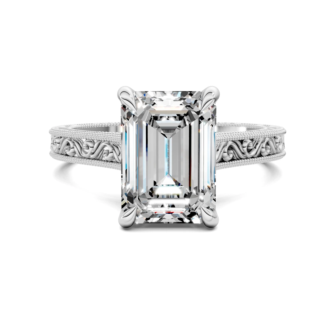 Lab Grown Vintage Vine Ring