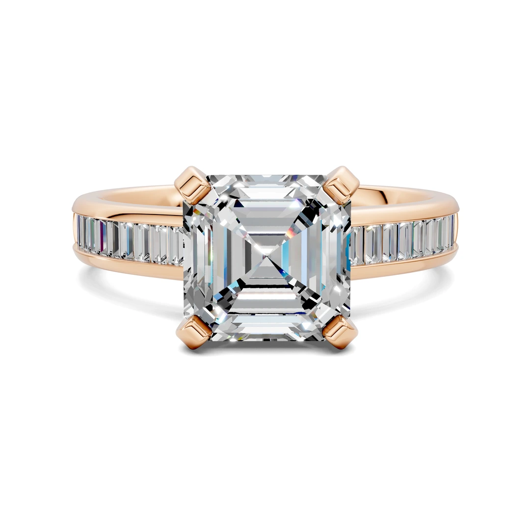 Lab Grown Baguette Channel Ring