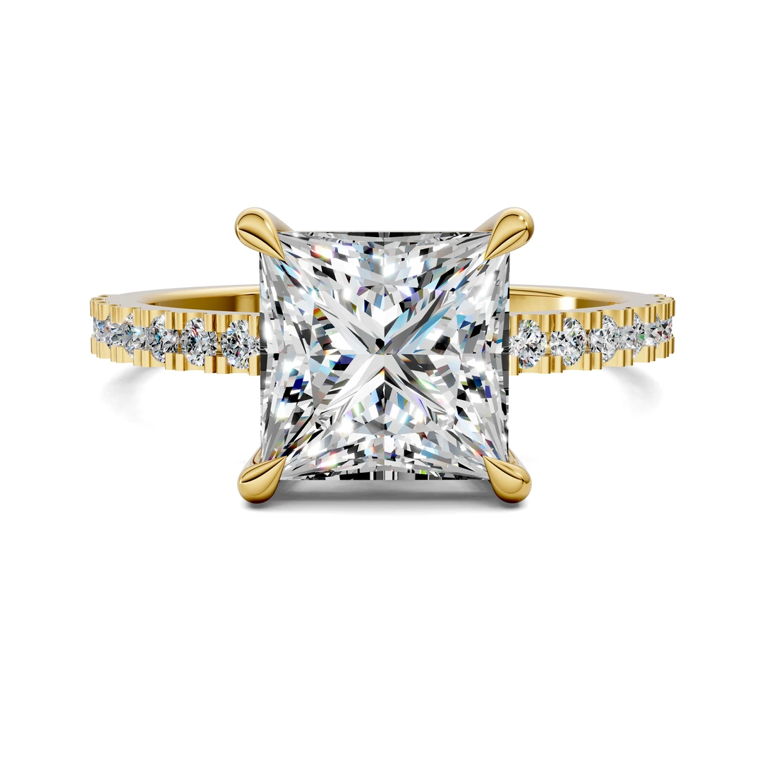 Lab Grown Low Profile Pavé Ring