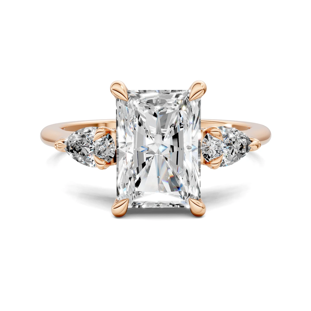 Lab Grown Nature Three Stone Ring