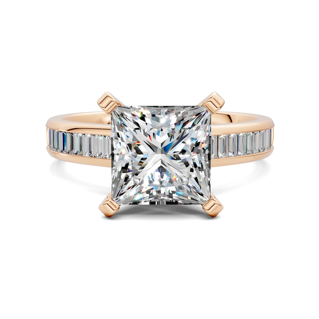 Lab Grown Baguette Channel Ring