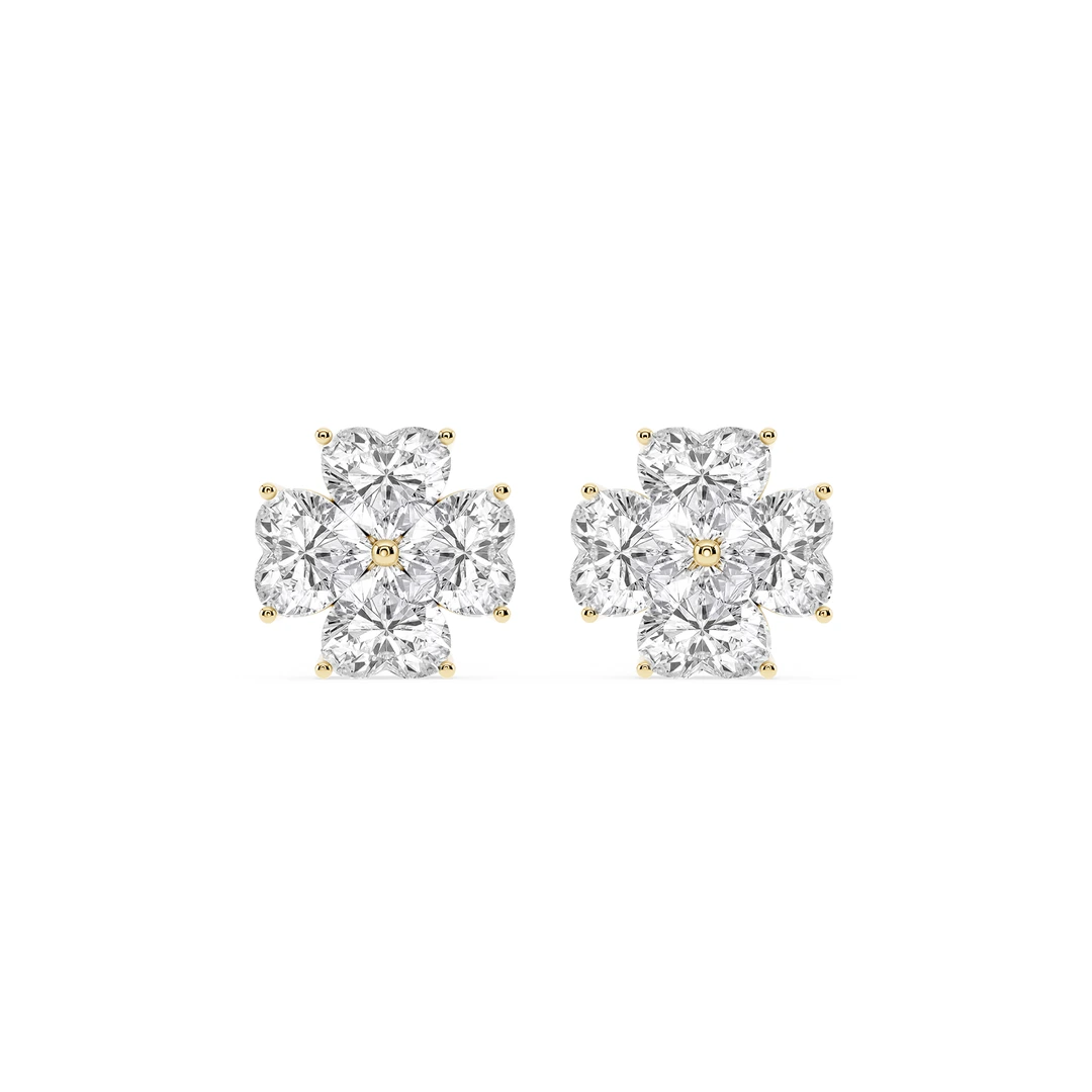 Heart Lab Grown Diamond Lucky in Love Stud Earrings