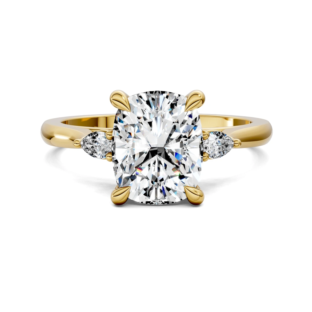 Lab Grown Three Stone Classic Ring