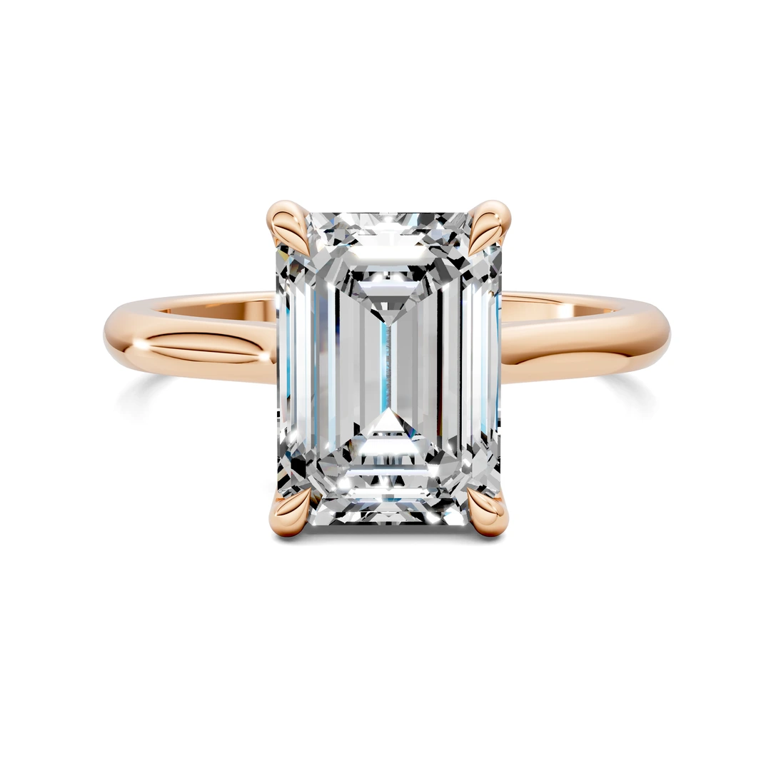 Lab Grown Cathedral Solitaire Ring