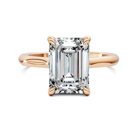Lab Grown Cathedral Solitaire Ring