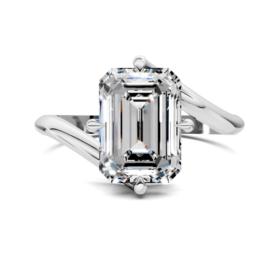 Lab Grown Bypass Solitaire Ring