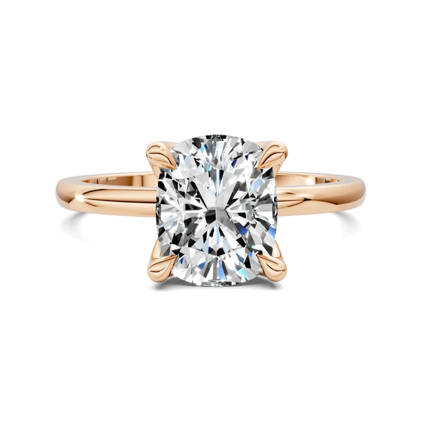 Lab Grown Petite Floral Basket Ring