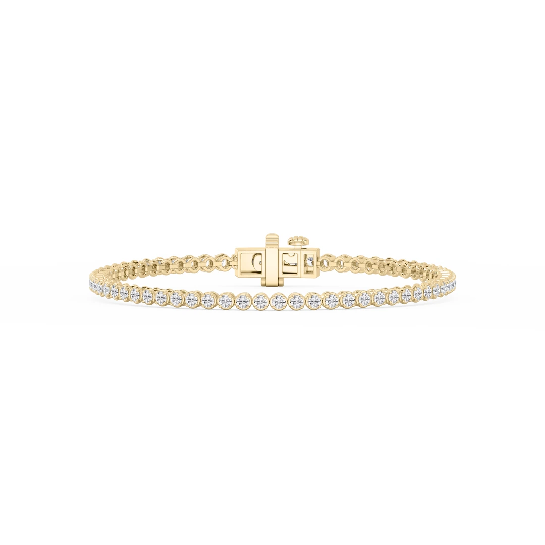 Round Lab Grown Diamond Classic Four Prong Tennis Bracelet