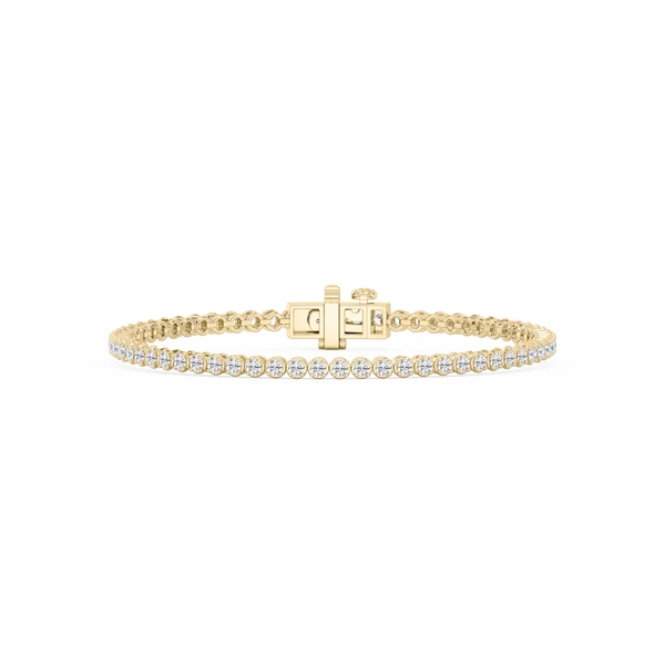 Round Lab Grown Diamond Classic Four Prong Tennis Bracelet
